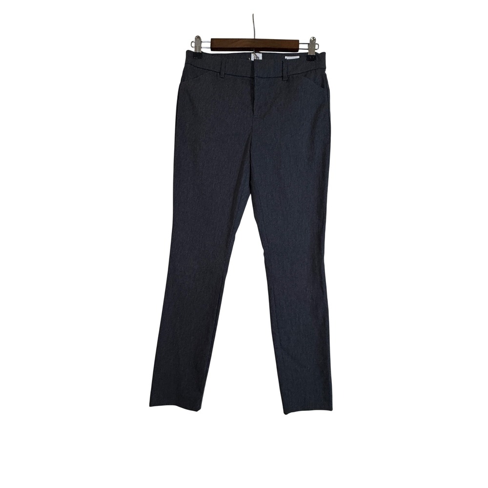 Gap Signature Skinny Ankle Pants Charcoal Gray Business Casual Trouser Size 2